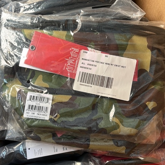 4/$25(Colors may vary)** Manhattan Portage XXS Messenger Bag Camo Crossbody Bag - Picture 4 of 5